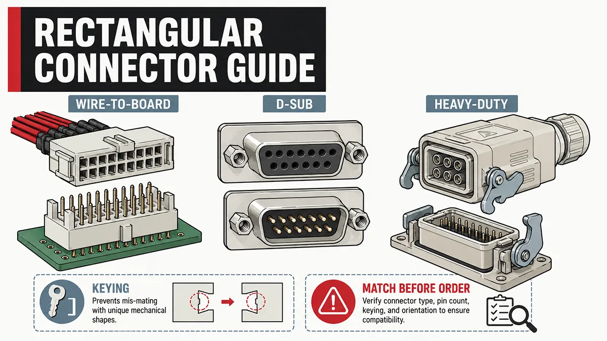 What is a Rectangular Connector? Selection Guide for Engineers & Buyers