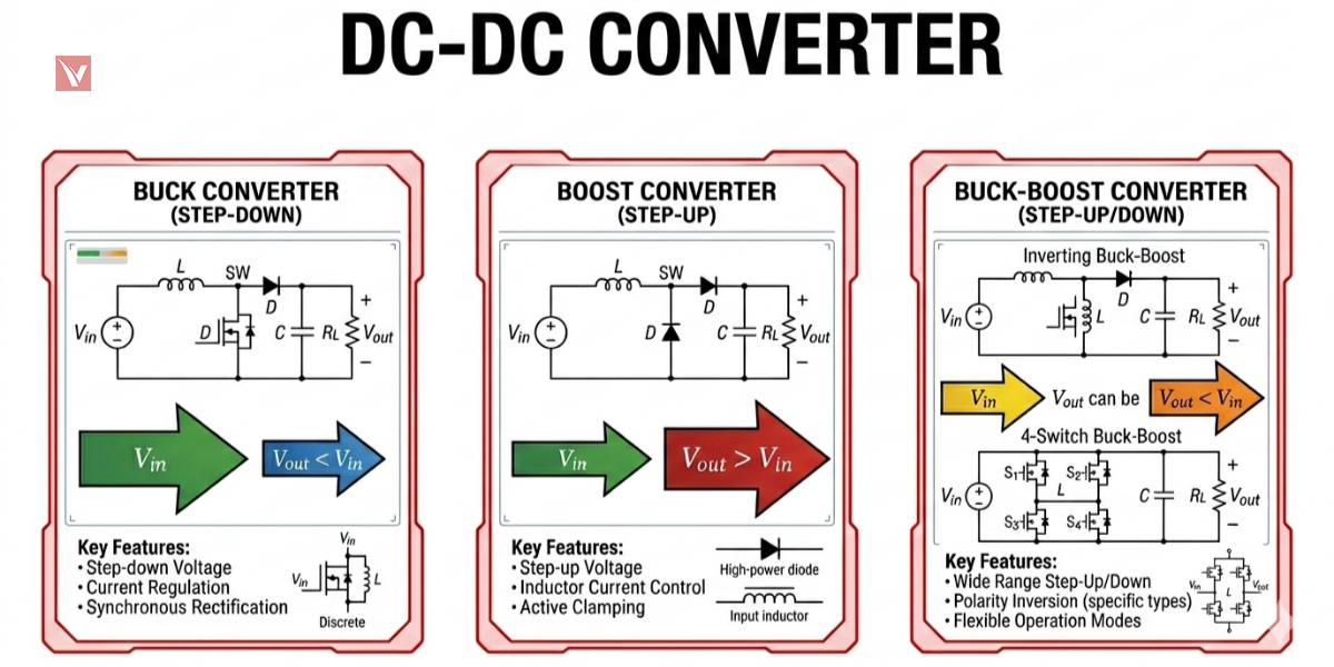 Guide to Major Types of DC Converters: Topology Selection and Sourcing
