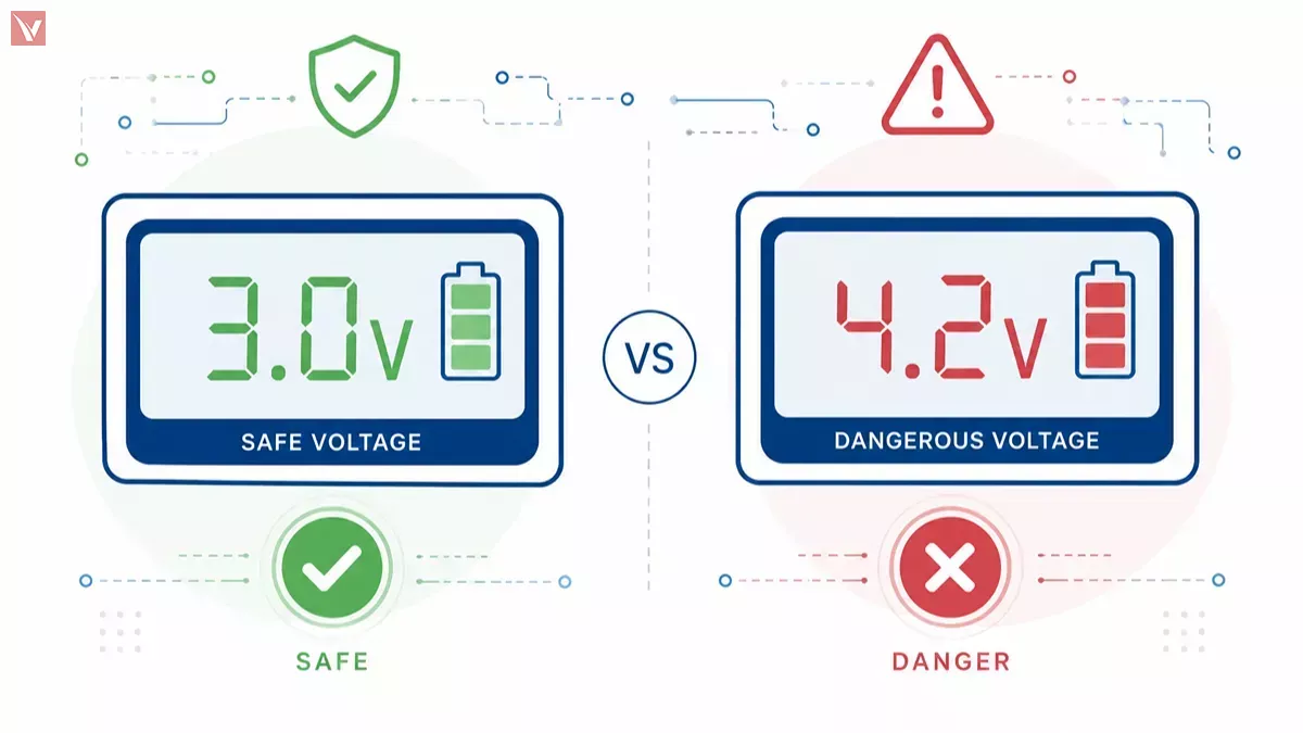Vector infographic showing CR123A battery applications in smart locks, tactical flashlights, and industrial IoT sensors.