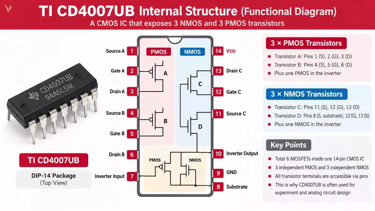 ti-cd4007ub-cmos-mosfet-pair-diagram